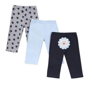 3-PACK INFANT COLORFUL 100% COTTON PANTS